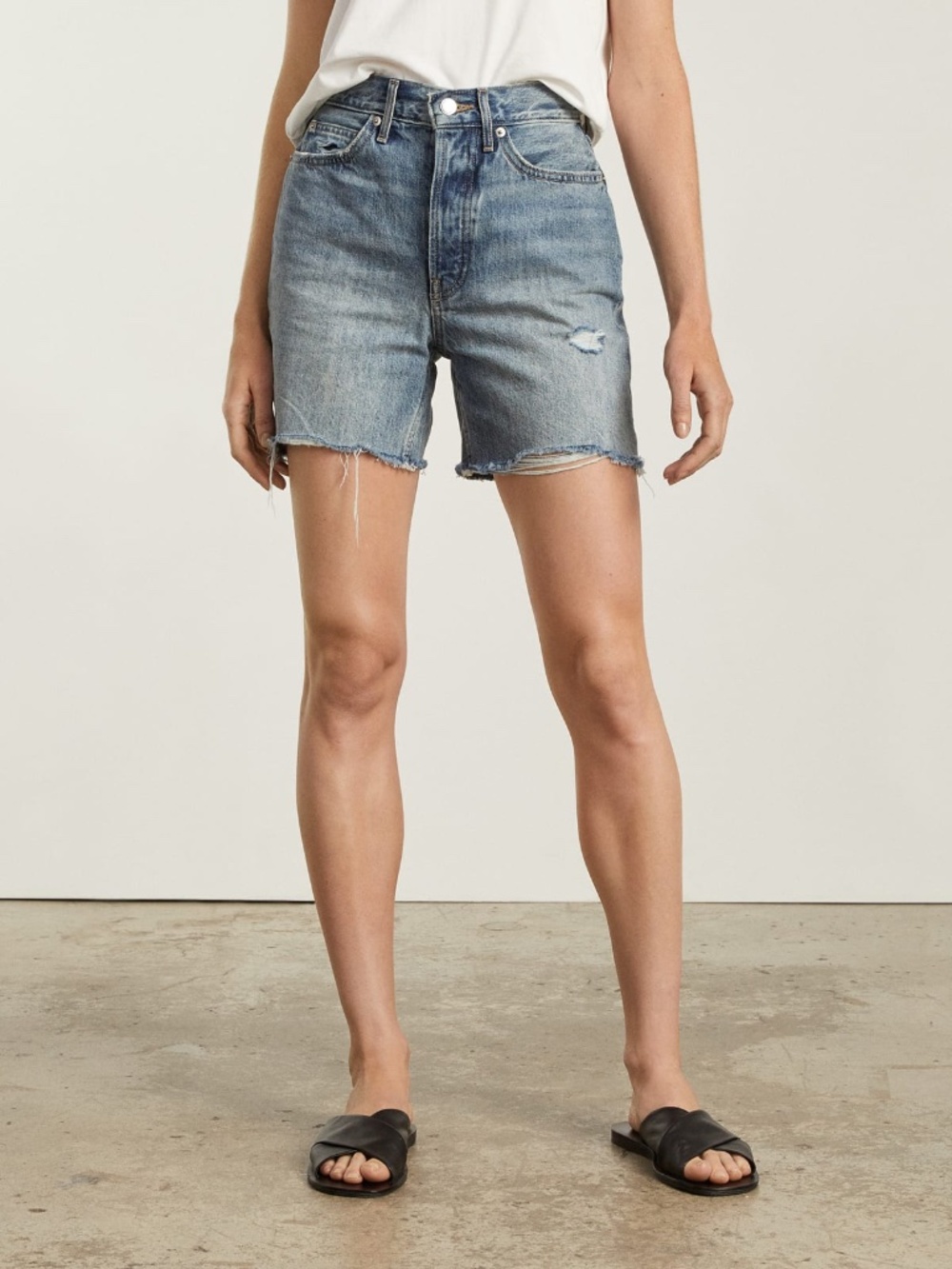 Everlane The Way-High® Jean Short Blue Base - Size 27